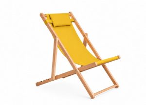 Аренда шезлонг «Orlando Yellow» с подушкой