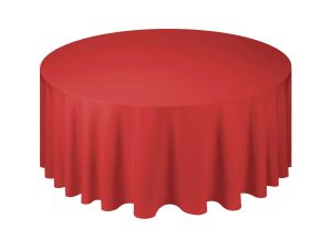 Оренда скатертини круглої, d 330 см, колір – червоний