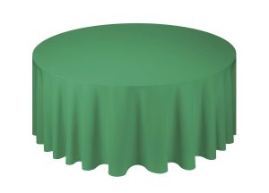 Оренда скатертини круглої, d 330 см, колір – зелений