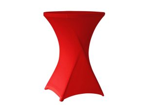 Аренда стрейч чехла на стол ⌀ 80 см, цвет – красный